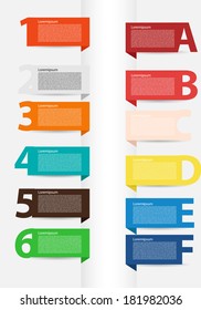 Presentation with letters and numbers