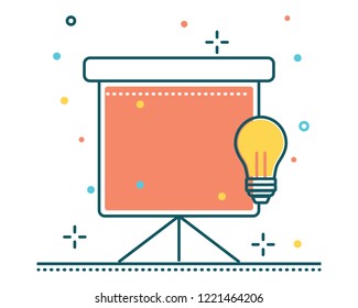 presentation line filled icon illustration vector,presentation illustration vector,presentation line filled website icon illustration vector