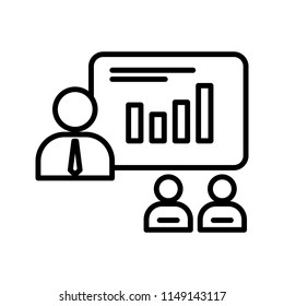 Presentation Line Icon