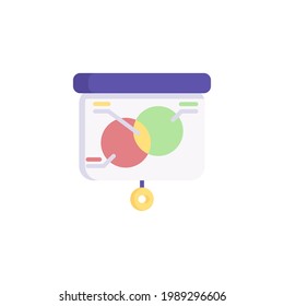 Icono De Línea De Presentación Aislado En Fondo Blanco