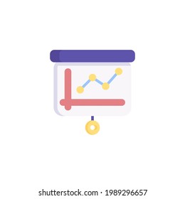 Presentation  Line Icon Isolated On White Background