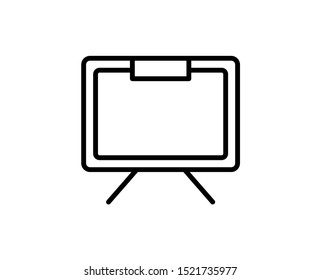 Presentation line icon. Vector symbol in trendy flat style on white background. Web sing for design.