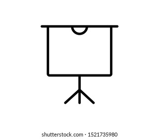 Presentation line icon. Vector symbol in trendy flat style on white background. Web sing for design.