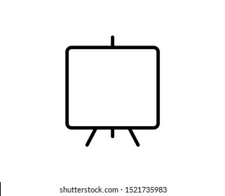 Presentation line icon. Vector symbol in trendy flat style on white background. Web sing for design.