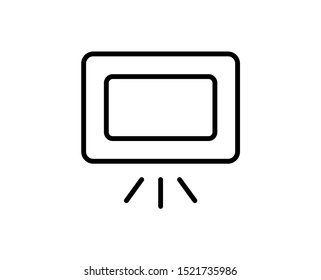 Presentation line icon. Vector symbol in trendy flat style on white background. Web sing for design.