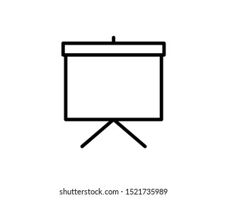 Presentation line icon. Vector symbol in trendy flat style on white background. Web sing for design.