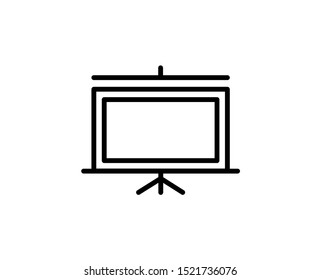 Presentation line icon. Vector symbol in trendy flat style on white background. Web sing for design.