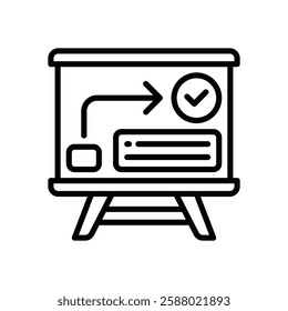 presentation line icon. vector icon for your website, mobile, presentation, and logo design.