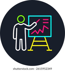 Presentation Line Multi Colour Circle