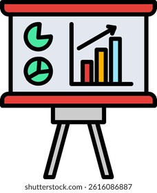 Presentation Line Vector Icon Design