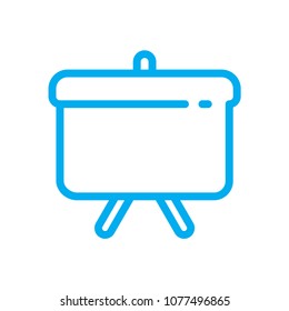 Presentation line vector icon. Symbol from set Icons for your interface. Isolated on white background