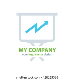 presentation Logo blue, green color