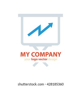 presentation Logo blue, orange color