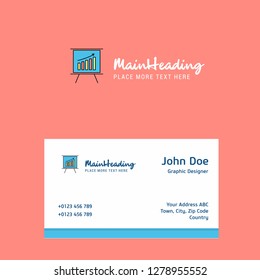 Presentation logo Design with business card template. Elegant corporate identity. - Vector