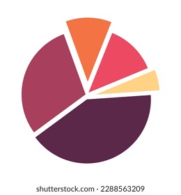 Presentation management data chart, diagram, percentage progress infographic. For corporatereport, annual reports, marketing and presentation. Vector Illustration
