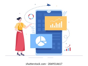 Presentation Marketing Planning Cartoon Vector Illustration. Businessman Plan Strategy and Business Meeting to Carry out the New Project Concept