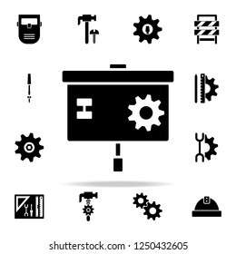 presentation of the mechanism icon. Engineering icons universal set for web and mobile