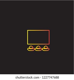 Presentation media vector icon