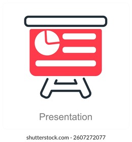 Presentation and meeting icon concept