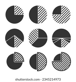colección de diseño de iconos minimalista de presentación