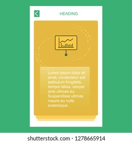 Presentation  mobile vertical banner design design. Vector