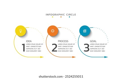 Apresentação infográficos modernos modelo de negócios design