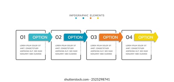 Presentation modern infographics business template design