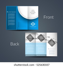 Presentation of modern Tri Fold brochure design template.