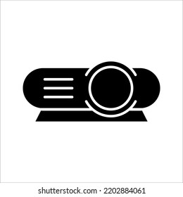 Presentation, movie, film, media projector vector illustration on white background. simple modern line icon, symbol, pictogram design. EPS 10