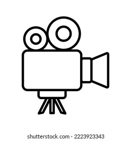 Presentation, movie, film, media projector vector illustration color editable