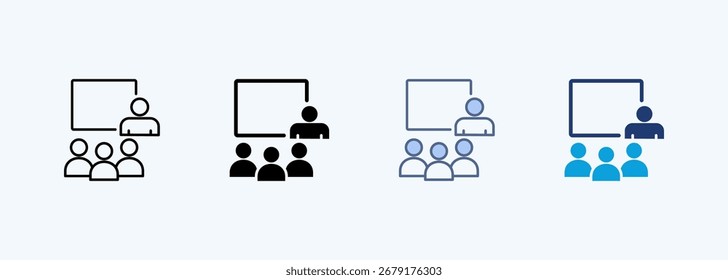 Coleção de Ícones de Vários Estilos da Apresentação