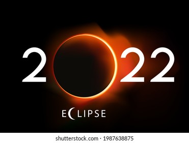 Presentation of the new year 2022 on the theme of astronomy, with a total eclipse of the sun.