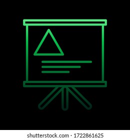 presentation nolan icon. Simple thin line, outline vector of Education icons for ui and ux, website or mobile application
