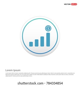 Presentation on business growth icon