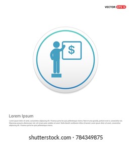 Presentation on business growth icon