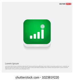 Presentation on business growth iconGreen Web Button
