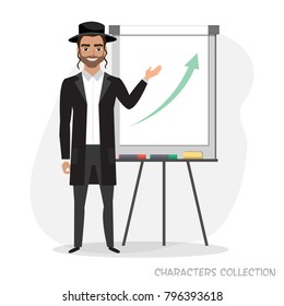 presentation on flip chart paper