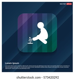 Presentation on Save the plant icon