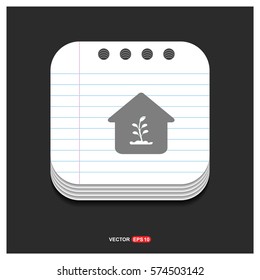 Presentation on Save the plant icon