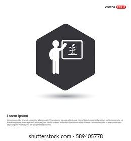 Presentation on Save the plant icon