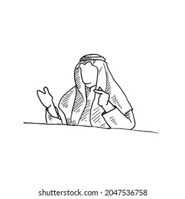 Presentation.	one of the participants asked in a presentation.	Retro vintage sketch vector illustration. Engraving style. black isolated on white background. vector draw graphic design illustration 