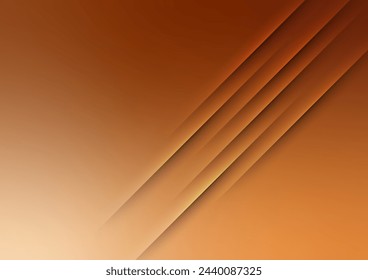 Presentación de fondo gráfico abstracto de línea naranja. ilustración vectorial.