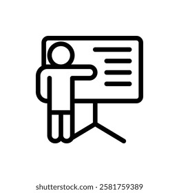 Presentation Outline Icon. Presentation Icon