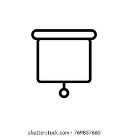 presentation outline icon illustration isolated vector sign symbol