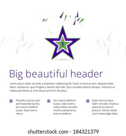 Presentation page template