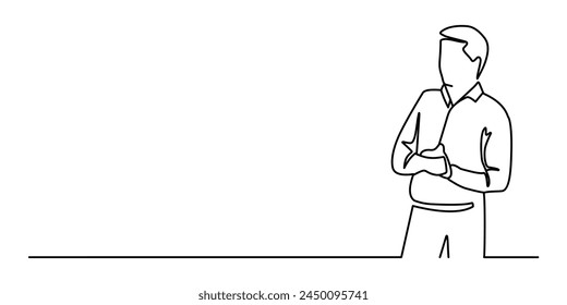 presentation, person working , business people vector line art	
