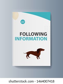Presentation of the pet classification brochure. Vector illustration