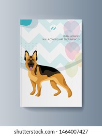Presentation of the pet classification brochure. Vector illustration