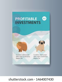 Presentation of the pet classification brochure. Vector illustration