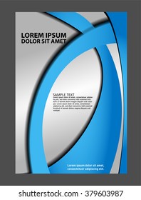 Presentation of Poster flyer design editable vector illustration 
